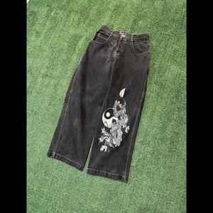 Jnco Yin Yang Wide leg skater Pants Great fade black size 32x32